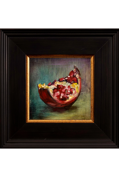 SOLD - Garth Nichol - Scarlet Ribbons, 2026 - Oil on dibond - 18x18cm framed