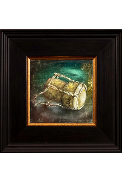 Garth Nichol - Pragmatic, 2026 - Oil on dibond - 18x18cm framed