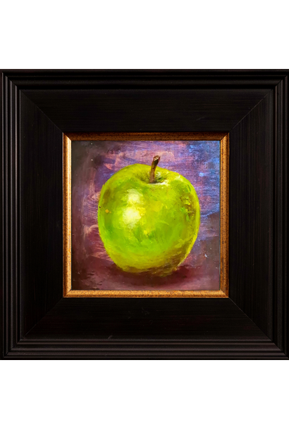 Garth Nichol - Green Glacier, 2026 - Oil on dibond - 18x18cm framed