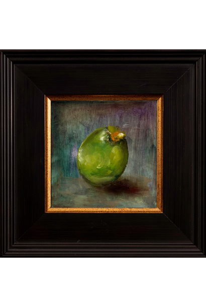 Garth Nichol - Olive Reserve, 2026 - Oil on dibond - 18x18cm framed