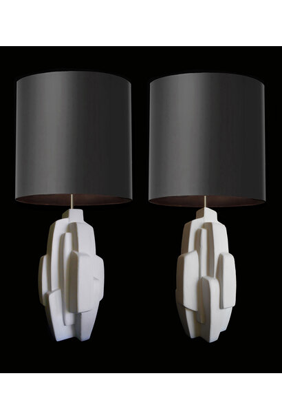 Dan Schneiger - Cloud Lamps - Gesso finish - 53x25x25cm each