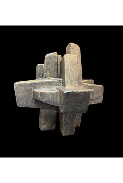 Dan Schneiger - Stiv, 2025 - Mixed media - 38x38x38cm