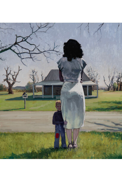 SOLD - James King - This is how I see you #1, 2026 - Oil on board - 50x45cm