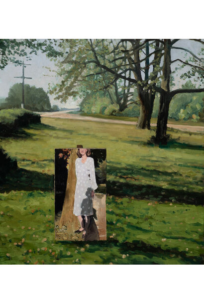 James King - This is how I see you #3, 2026 - Oil on board - 50x45cm