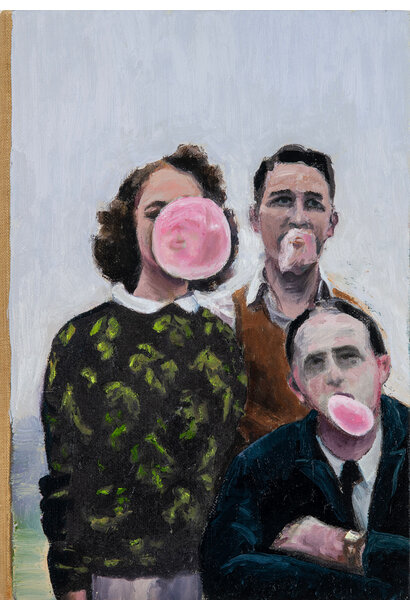 SOLD - James King - How can I do this great wickedness, 2026 - Oil on hardcover book - 19x13cm