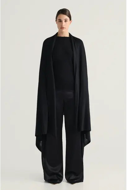 Vivi al Ago - Black Ari Silk Cashmere Scarf - Designed in Tasmania
