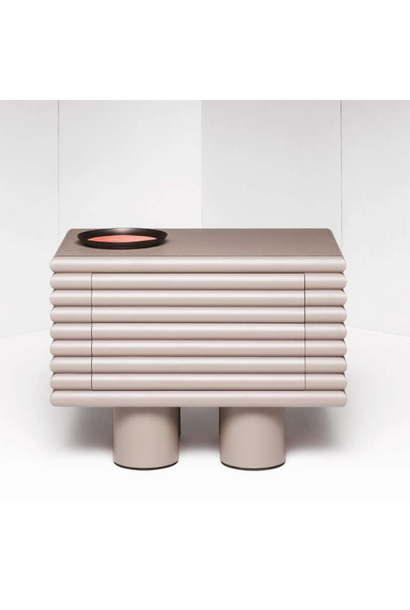 Stephane Parmentier x Giobagnara - Scala Two Drawers Chest of Drawer - Nappa Leather with Lacquered Wood Finishing - Italy