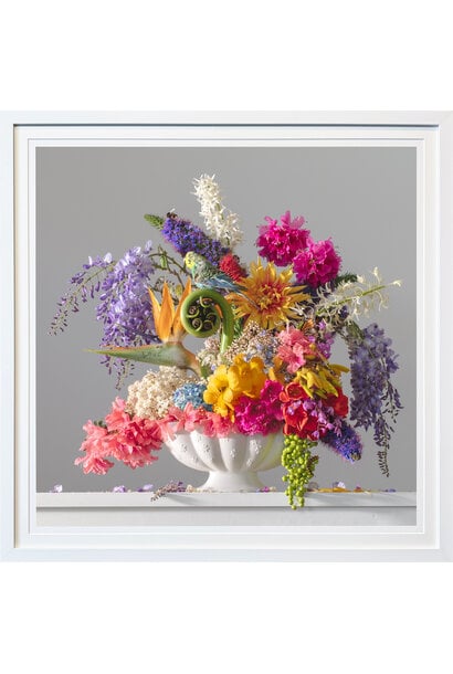 Emma Bass - Viva La Chroma - Photographic print - 80x80cm (89x89cm framed) - White frame with non-reflective glass
