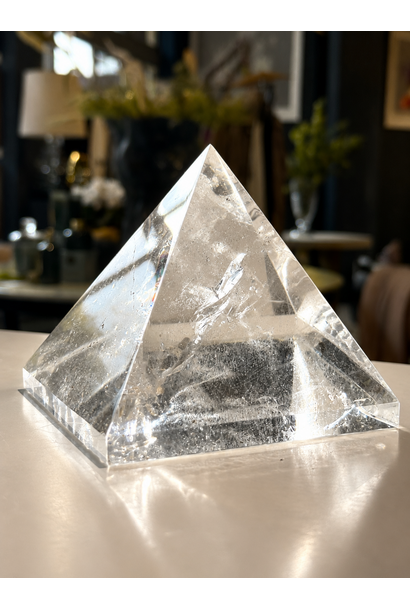 Clear Quartz Pyramid - 10x10x9.5cm
