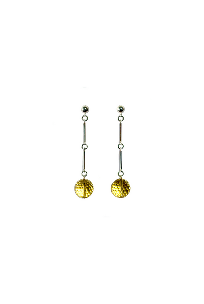 2 by Lyn & Tony - CODA FC Faceted Citrine Spheres & Sterling Silver Earrings - Handcrafted in Australia