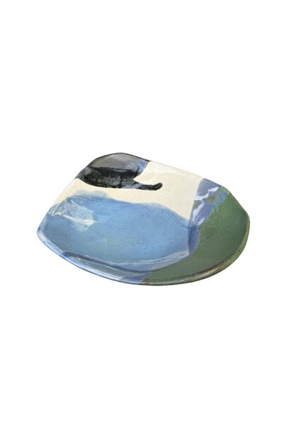 Linda Bretherton - Eucalypt Dish - Glazed stoneware - 6x25x25cm