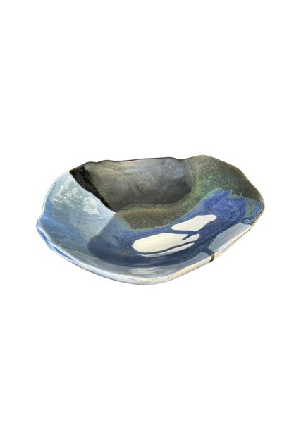 Linda Bretherton - Rainforest Dish - Glazed stoneware - 6.5x24x26.5cm