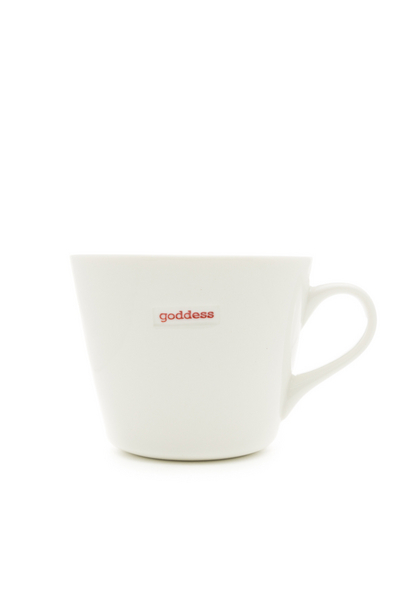 goddess White Ceramic Mug 350ml by Keith Brymer Jones