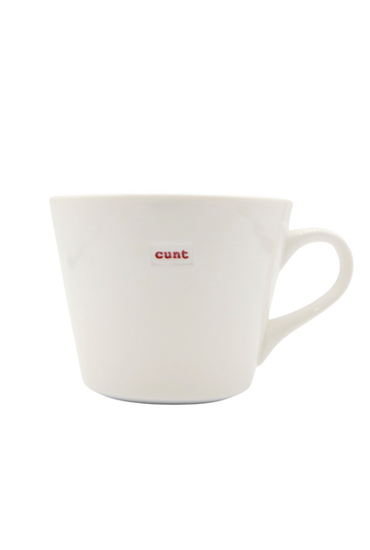 cunt White Ceramic Mug 350ml by Keith Brymer Jones