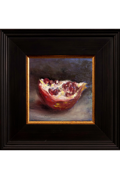 Garth Nichol - Pomegranate I, 2026 - Oil on dibond - 18x18cm framed
