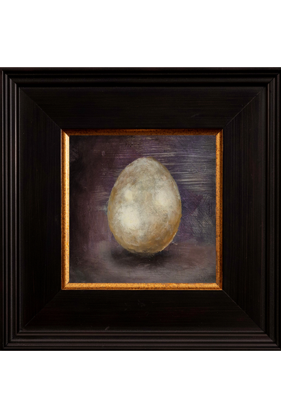 Garth Nichol - Egg, 2026 - Oil on dibond - 18x18cm framed