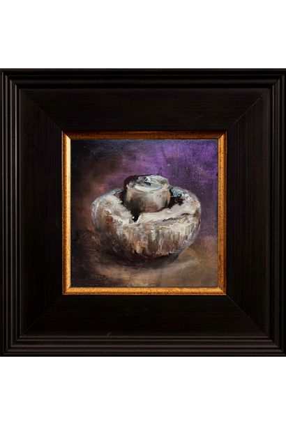 Garth Nichol - Mushroom, 2026 - Oil on dibond - 18x18cm framed