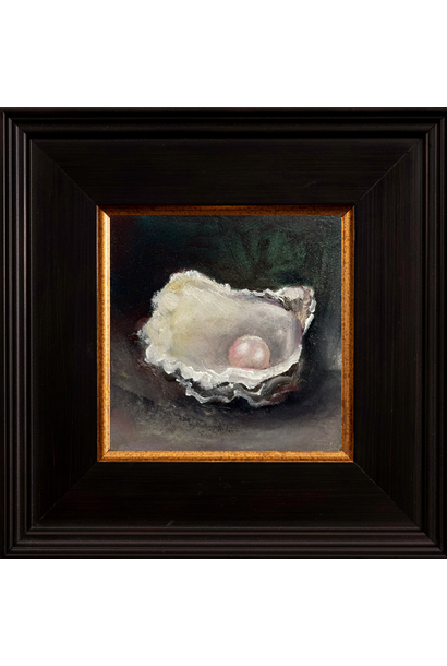 Garth Nichol - Pink Pearl (On Slate), 2026 - Oil on dibond - 18x18cm framed