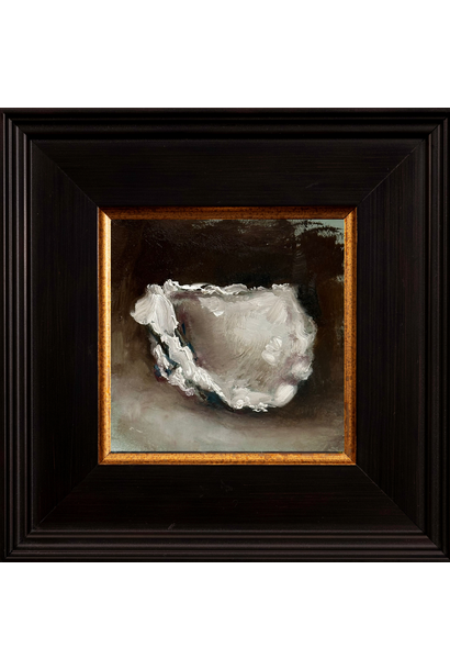 Garth Nichol - Shell (On Slate) I, 2026 - Oil on dibond - 18x18cm framed