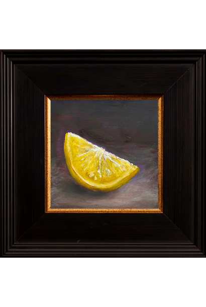 Garth Nichol - Lemon Wedge, 2026 - Oil on dibond - 18x18cm framed