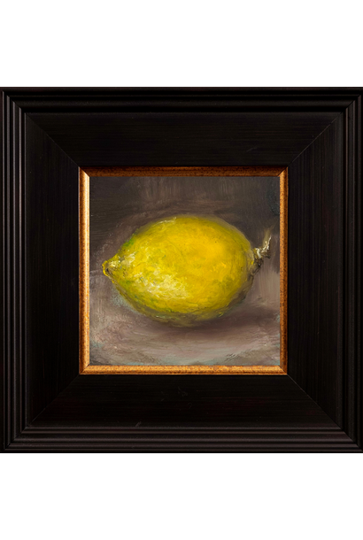 Garth Nichol - Lemon III, 2026 - Oil on dibond - 18x18cm framed