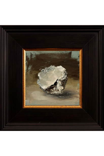 Garth Nichol - Shell (On French Green) II, 2026 - Oil on dibond - 18x18cm framed