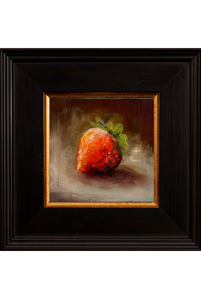 Garth Nichol - Strawberry I, 2026 - Oil on dibond - 18x18cm framed