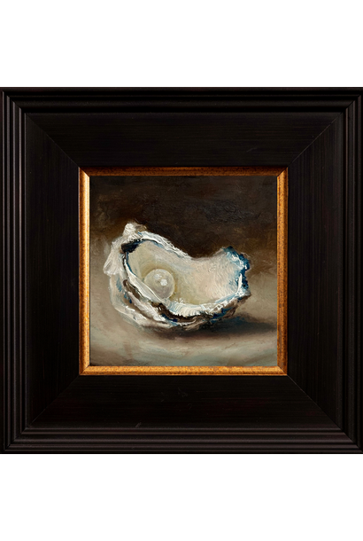 Garth Nichol - Pearl (On Slate), 2026 - Oil on dibond - 18x18cm framed