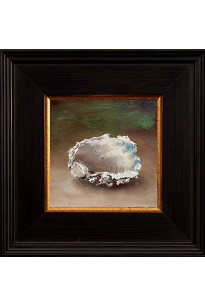 Garth Nichol - Shell (On Emerald), 2026 - Oil on dibond - 18x18cm framed