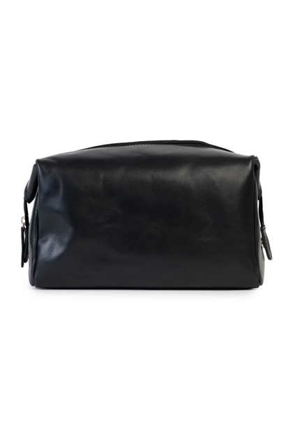 Henk Berg - Dopp Bag - Black - Vegetable Tan Leather - Tasmania