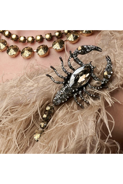 Elphin Lane - Scorpion Brooch - Gold Patina