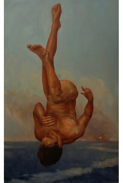 SOLD - Liam Nunan - A body before waking, 2026 - Oil on canvas - 110x70cm