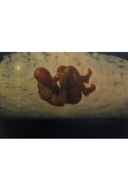Liam Nunan - A body over darkness, 2026 - Oil on canvas - 75x110cm