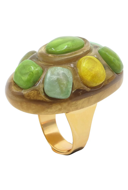 Dominique Denaive - Magda Ring Multi Grass - Paris