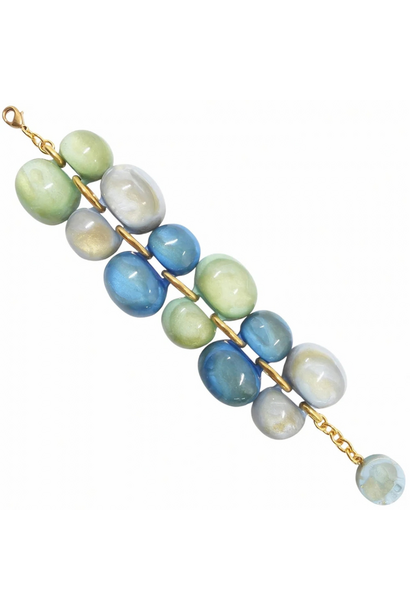 Dominique Denaive - Andrea Bubble Bracelet Multi Sky - Paris