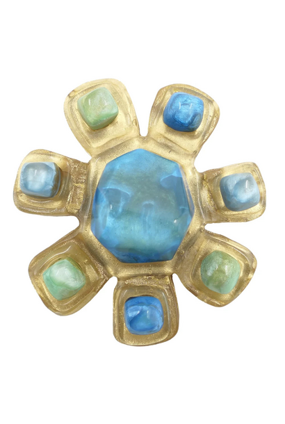 Dominique Denaive - Inna Brooch Multi Sky - Paris