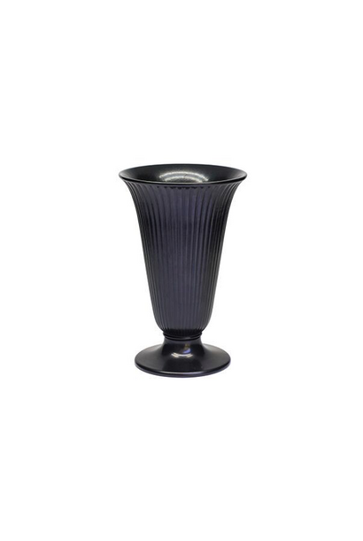 Vintage Wedgwood - Ravenstone Bell Vase - Black - H24cm