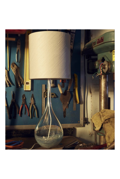 Alexandra Kidd Atelier - Chiara Table Lamp Grey - Handcrafted in Australia