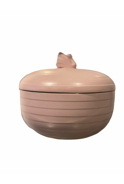 Vintage Hornsea Swan Lake Collection - Large Pink Ceramic Tureen or Bowl with Lid - D20xH18cm - UK c1980