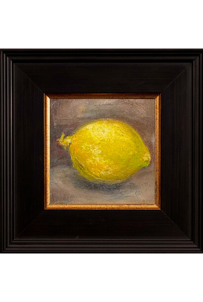Garth Nichol - Lemon IV, 2026 - Oil on dibond - 18x18cm framed