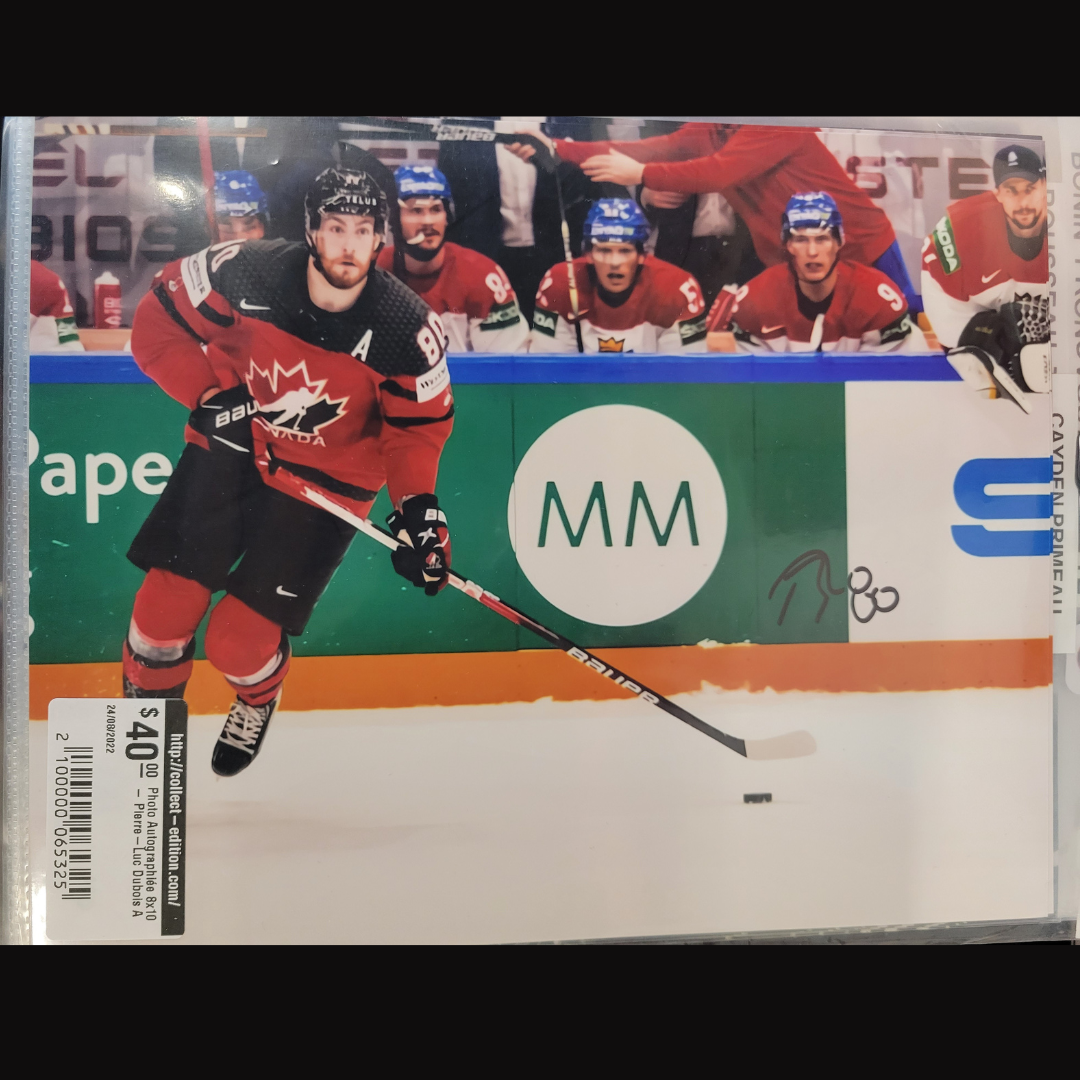 Photo Autographiée 8x10 PierreLuc Dubois A CollectEdition