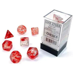 Chessex Kit de Dés Chessex Nebula Red/Silver 7-Die