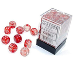 Chessex Kit de Dés Chessex Nebula Red/Silver Luminary 36d6