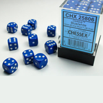 Accessoires Kit de Dés Chessex Opaque Blue/White 36d6
