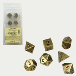 Accessoires Metal Dice 7-Die Set - Old Brass