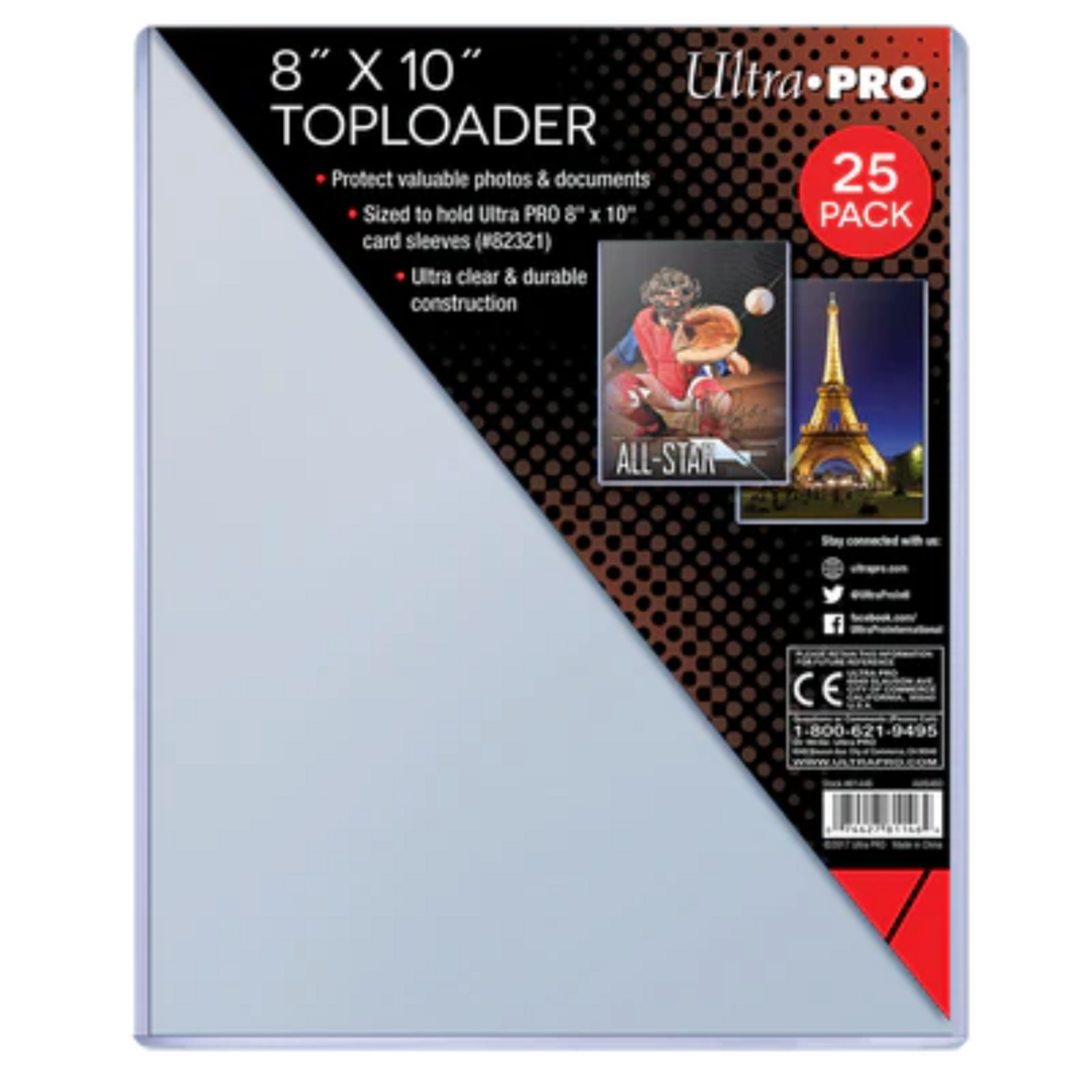 Accessoires Toploader - 8" X 10" - Sized to fit sleeves (25)