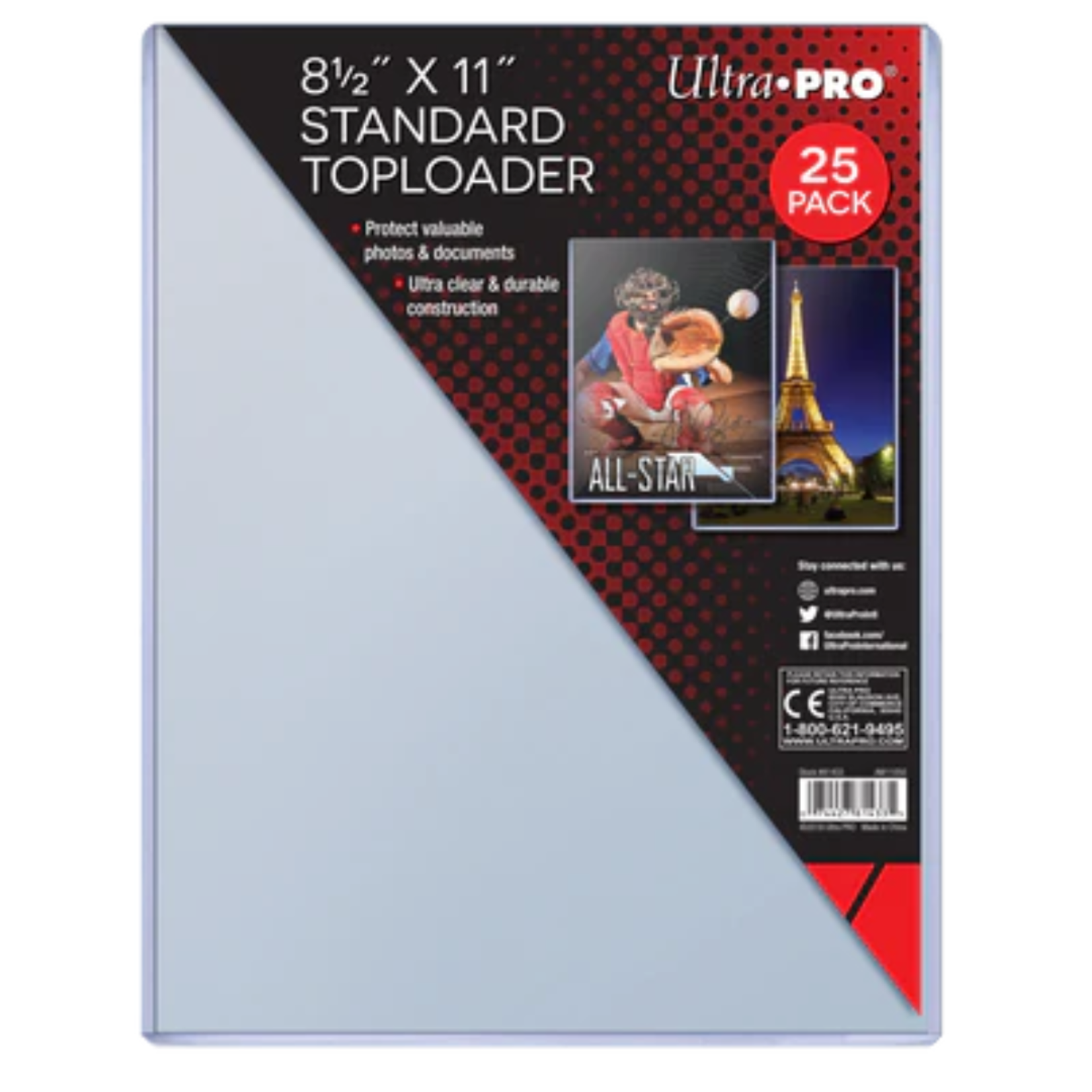Accessoires Toploader - 8-1/2" X 11" (25)