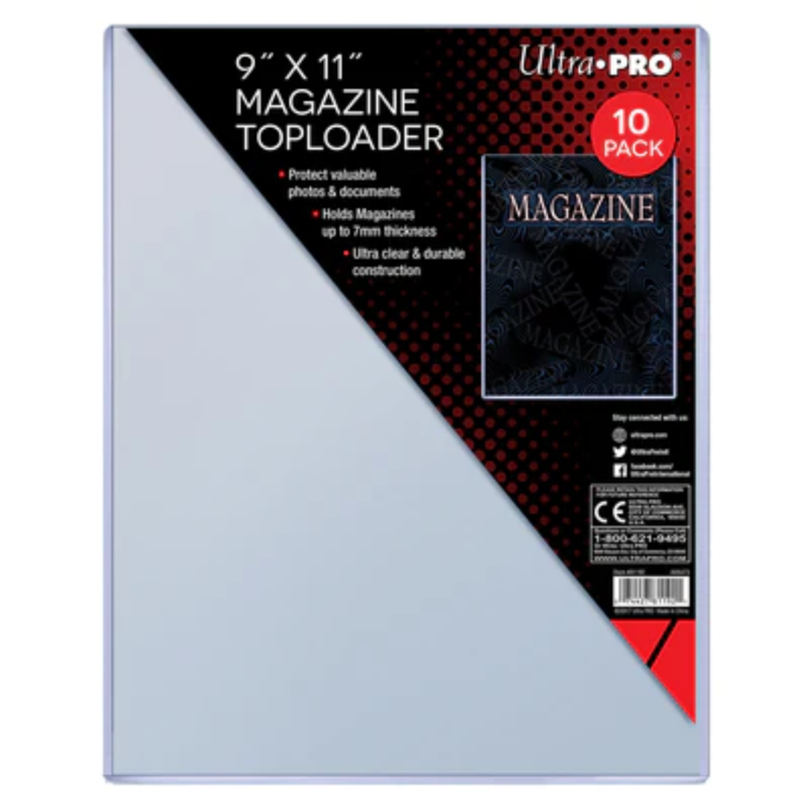 Accessoires Toploader - 9" X 11-1/4" Thick Magazine (10)