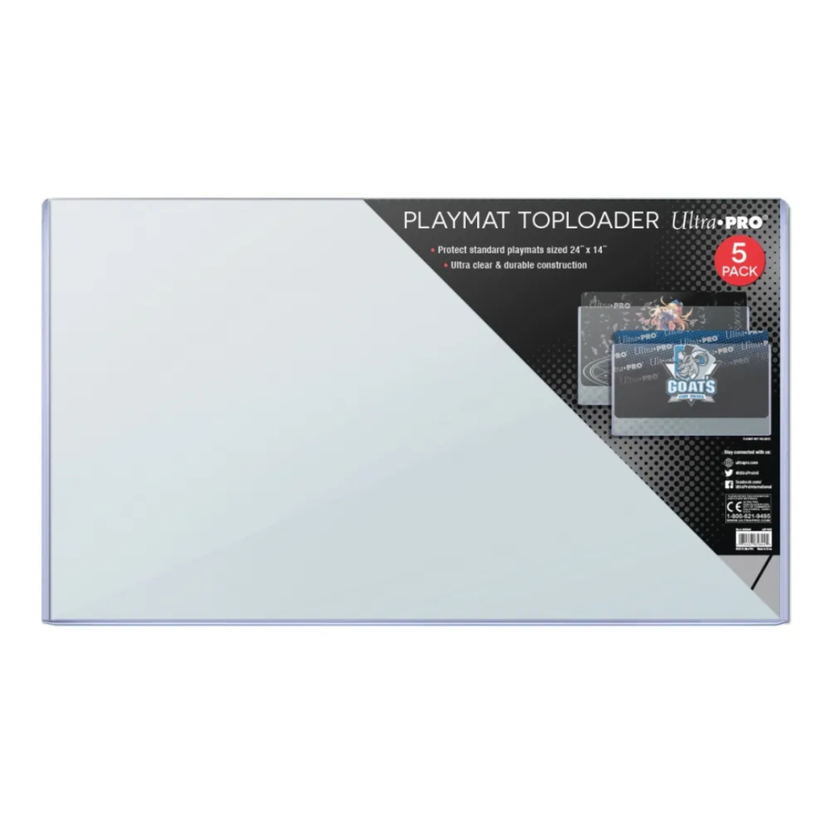 Ultra Pro Toploader - 24" x 13.5" Playmat (5)