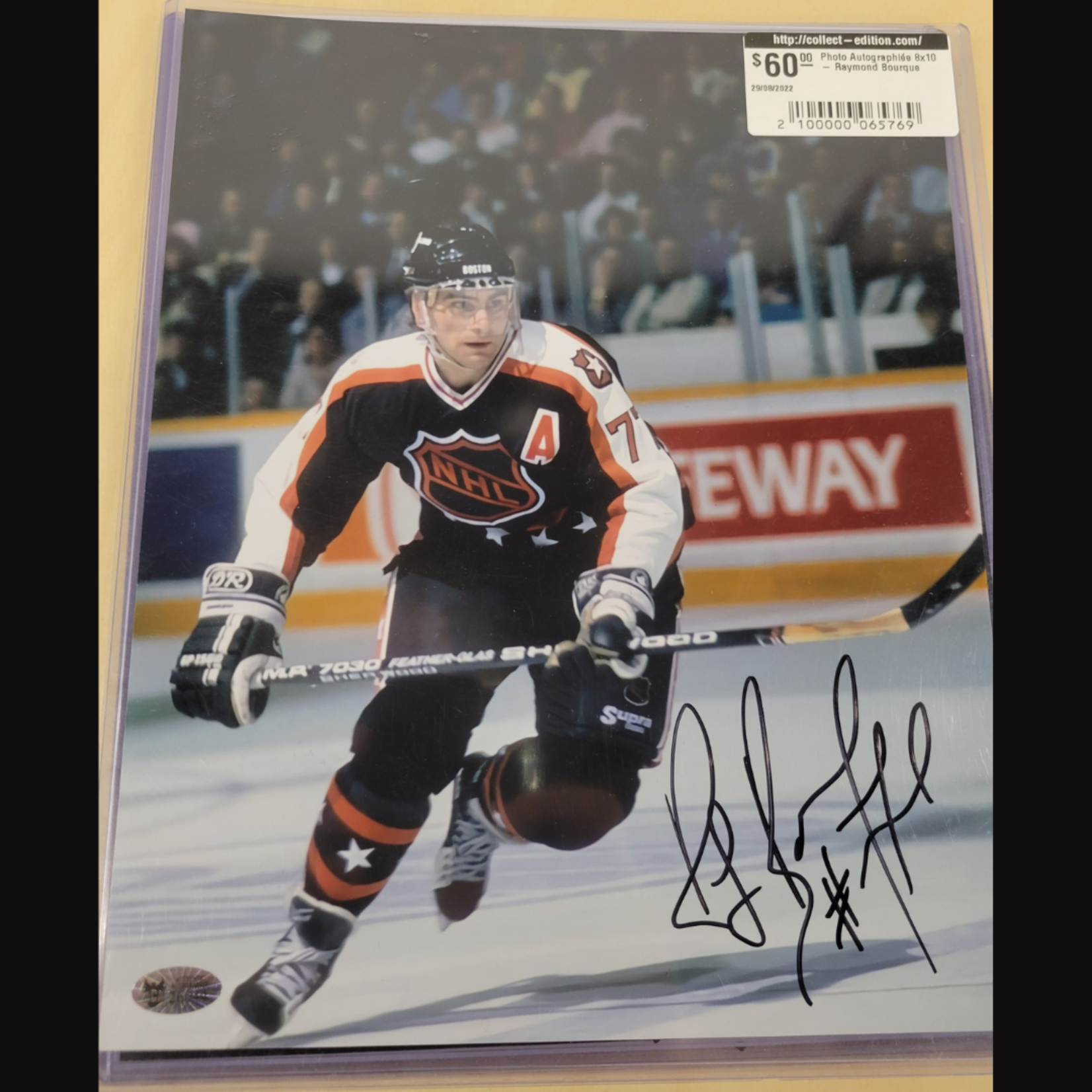 Photo Autographiée 8x10 - Raymond Bourque